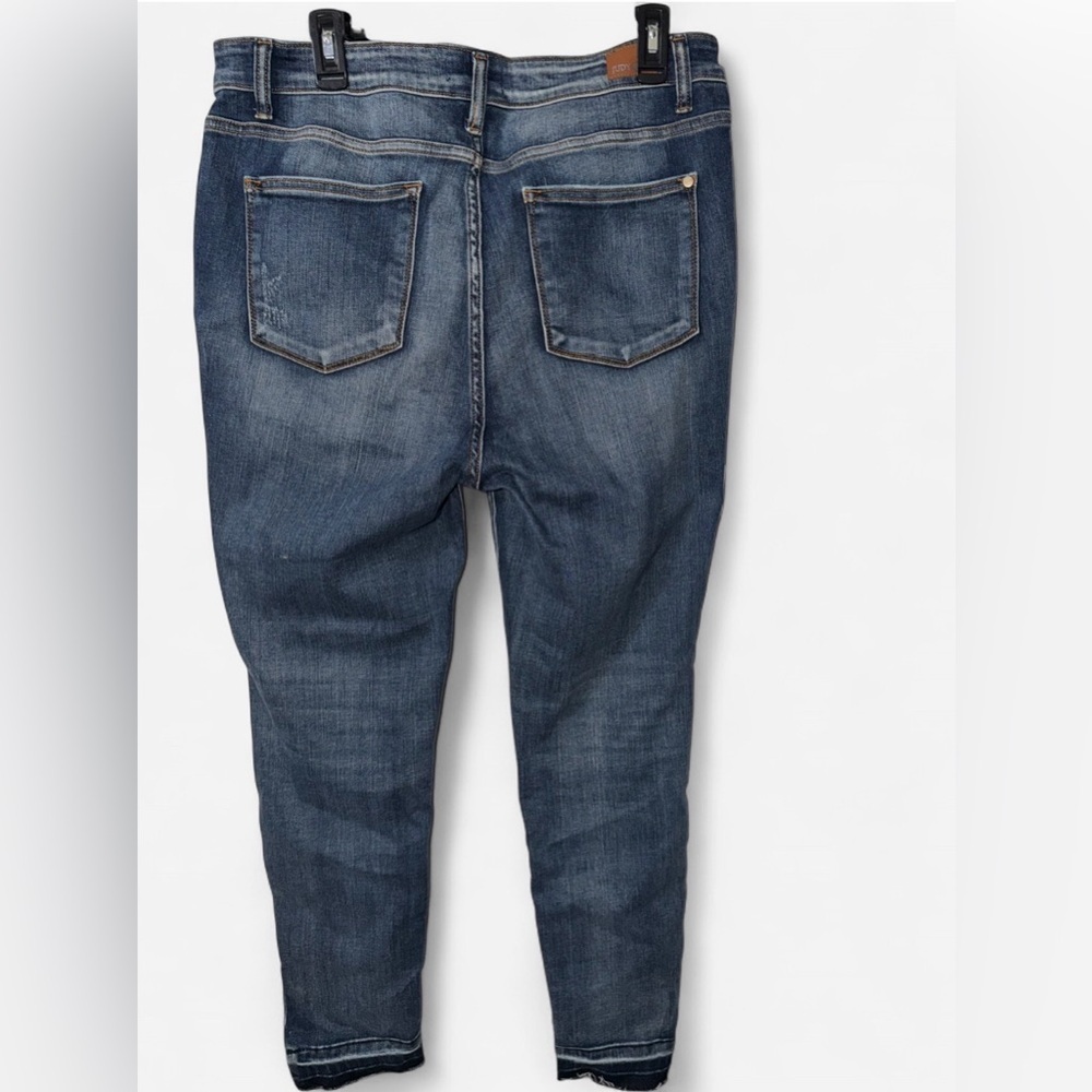 Judy Blue High Rise Dark Skinny Blue Jeans Women’s Size 15 - Picture 3 of 11